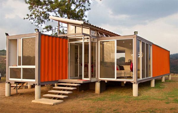 casa-contenedor-naranja-campo