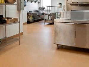 Suelo de cocina que utiliza Stonclad GR