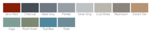 Colores de Stonclad GR